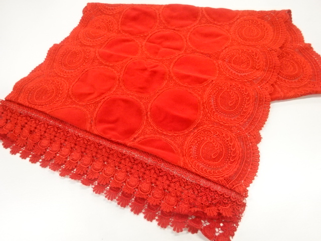 JAPANESE SHAWL / VELVET / LACE / FLORAL PLANTS